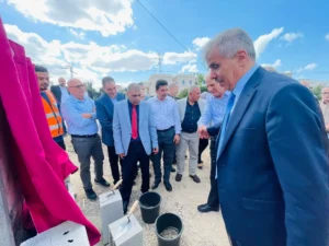 قلقيلية: المحافظ ووزير التربية والتعليم يضعان حجر الأساس لكلية تقنيه ومدرسة